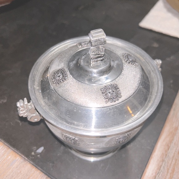 Bolivian " FEMA" Silverplate Decorative Urn - Picture 2 of 5